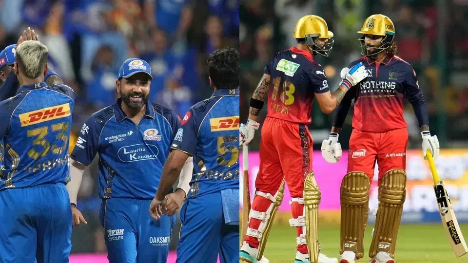 MI vs RCB Head to Head Records- IPL 2026, Match 20